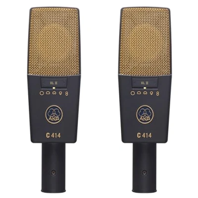 Imagen de Akg C414XLII/ST C 414 xl ii st microfono estudio kit 2 micros + maleta aluminio