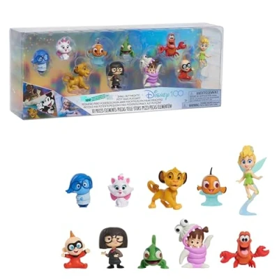Imagen de Disney100 Years of Small But Mighty, juego de figuras edición limitada 10 piezas, juguetes para niños a partir 3 años Just Play