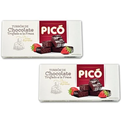 Imagen de Picó Pack incluye 2 Turrón de Chocolate trufado a la fresa Calidad suprema 200gr