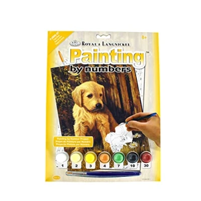 Imagen de Pracht Creatives Hobby Royal &amp; Langnickel Painting By Numbers Puppy, contiene Colores y Pinceles, Para Adultos Niños A Partir de 8 Años