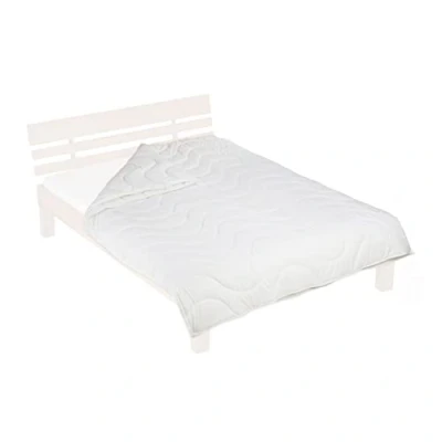Imagen de Relaxdays 4 Jahreszeiten Bettdecke Edredón Cama Estaciones, Relleno Nórdico Doble, Certificado Oeko Tex, Poliéster, 155x220 cm, Blanco