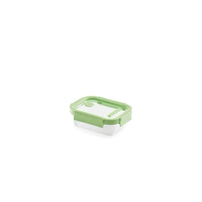 Imagen de Lékué Recipiente hermético de vidrio para conservar alimentos, 640 ml, rectangular