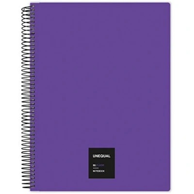 Imagen de Grafoplás 88526035. Cuaderno con Espiral, A4, Cuadriculado 5 mm, 100 Hojas, 90 gr, Violeta, Unequal Flúor