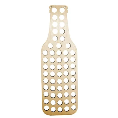 Imagen de VB VIN BOUQUET FIC 380 Botella colector de chapas Madera, Ideal para decorar con botellas antiguas, Marron