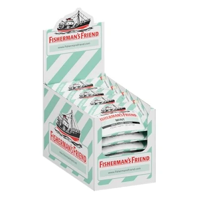 Imagen de Fisherman&#039;s Friend Menta Sin Azúcar, Caramelo Comprimido Azúcar 24 unidades de 25 gr. (Total 600 gr.)
