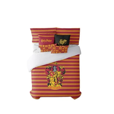 Imagen de BELUM Funda Nórdica Harry Potter Modelo Gryffindor Shield con Botones 100% algodón (Cama de 80 (140x200 cm.)