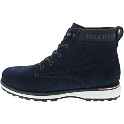 Imagen de Tommy Hilfiger Botas Hombre Corporate Outdoor Suede Boot de Piel, Azul (Desert Sky), 44 EU