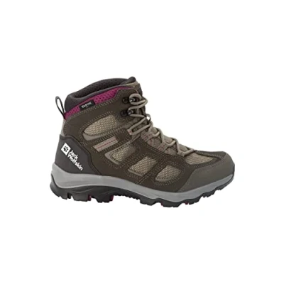 Imagen de Jack Wolfskin Vojo 3 Texapore Mid W, Zapatos de Exterior Mujer, Caqui Borgoña, 41 EU
