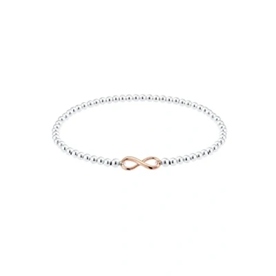 Imagen de Elli Pulseras para mujer con símbolo del infinito, fabricado en plata de ley 925 chapada oro