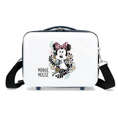 Imagen de Disney Minnie Style Nececer Adaptable, Flores, Blanco, 29 x 21 15 cms, ABS