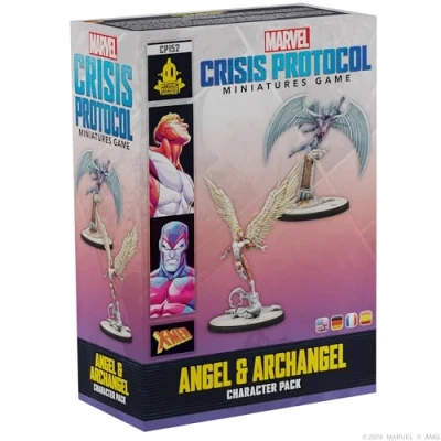 Imagen de Atomic Mass Games Marvel Crisis Protocol: Angel &amp; Archangel Expansión de Miniaturas A Partir 14 Años para 2 Jugadores 90 Minutos por Partida Multilenguaje (Incluye Español)