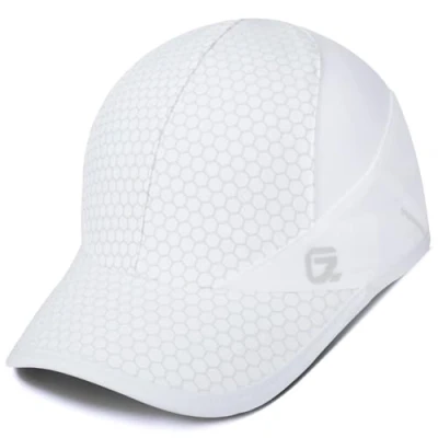 Imagen de Sport Cap,Soft Brim Lightweight Waterproof Running Hat Breathable Baseball Cap Quick Dry Caps Cooling Portable Sun Hats for Men and Woman Performance Cloth Workouts Outdoor Activities White