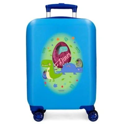 Imagen de MOVOM Dinos Maleta de Cabina Azul 33x50x20 cms Rígida ABS Cierre combinación Lateral 28,4L 2 kgs 4 Ruedas Dobles Equipaje Mano