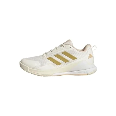 Imagen de adidas Novaflight 2 Indoor Shoes, Calzado Deportivo Mujer, Oro Blanco Roto con Arena de Cristal, 49 1/3 EU