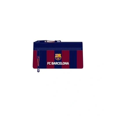 Imagen de Safta F.C. Barcelona Portatodo Doble Cremallera, Estuche Infantil, Niño, Ideal para Niños en Edad Escolar, Cómodo y Versátil, Calidad Resistencia, 23x11 cm, Color Azul Marino/Granate
