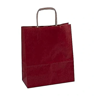 Imagen de APLI 102068 Papel Bolsa de estraza, pequeño, color rojo