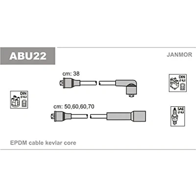 Imagen de JANMOR ABU22 Juego de Cables Encendido SEAT: IBIZA 1