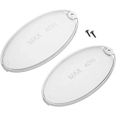 Imagen de Anakel Home Deflector de Luz Campana Extractora 1330058595 Compatible con Mepamsa, Electrolux, Zanussi 2 unidades, 100x52 mm, Incluye Tornillos