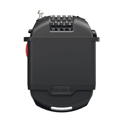 Imagen de ABUS candado especial Combiflex 2503/120 + soporte UCH 2503 adecuado como para equipaje, esquís, casco cable de acero 120 cm con código combinación