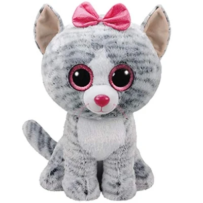 Imagen de TY Peluche, juguete, color gris, 40 cm (36838TY)