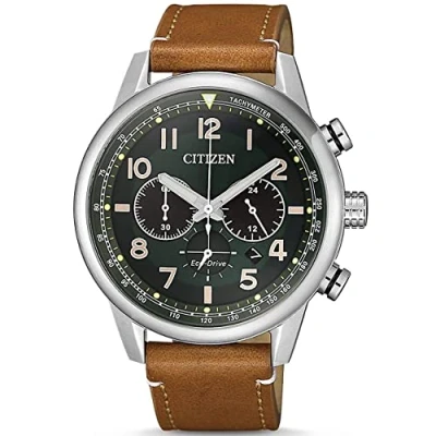 Imagen de CITIZEN Reloj Analógico para Hombres de Cuarzo con Correa en Cuero CA4420 21X