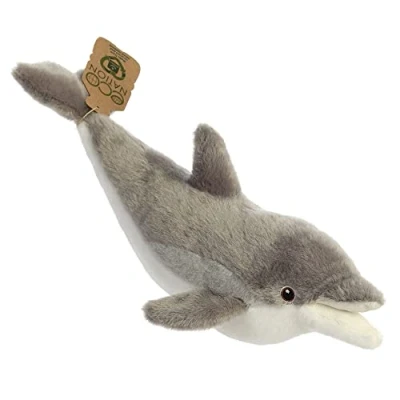 Imagen de Aurora World Aurora, 35020, Eco Nation Dolphin, 38cm, Peluche ecológico, Gris y Blanco, Color Grey &amp; White
