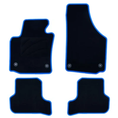 Imagen de OCC DESIGN Alfombrillas Coche, Alfombras a Medida, Compatibles con Seat Leon Mk2 (2005 2012) ,Moqueta Alta Calidad, Velour/Polipropileno, Anclaje Original, Reverso Antideslizante, Talonera, 4 Piezas