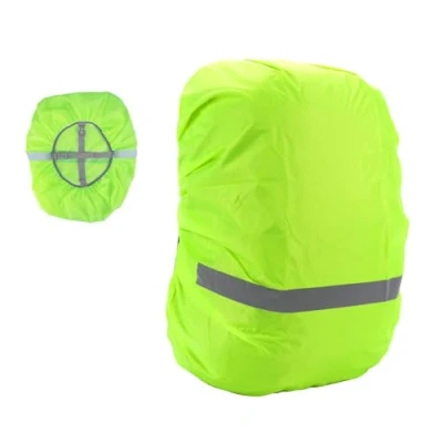 Imagen de MisFun Funda Mochila Impermeable, Chubasquero Mochila, Lluvia Protector de con Tira Reflectante para Exteriores, Viajes, Senderismo, Montañismo, Ciclismo(Verde, L)