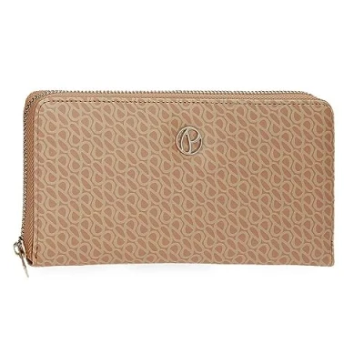 Imagen de Pepe Jeans Megan Billetero con Tarjetero Marrón 19,5x10x2 cms Piel sintética