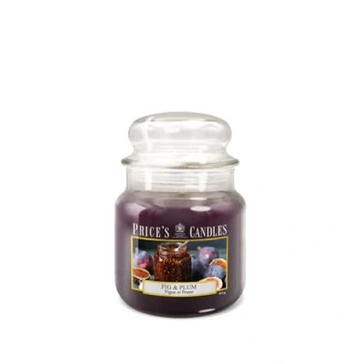 Imagen de Price&#039;s Vela en tarro mediano Fig &amp; Plum Fragancia dulce, deliciosa y de calidad Aroma larga duración Hasta 90 horas tiempo combustión