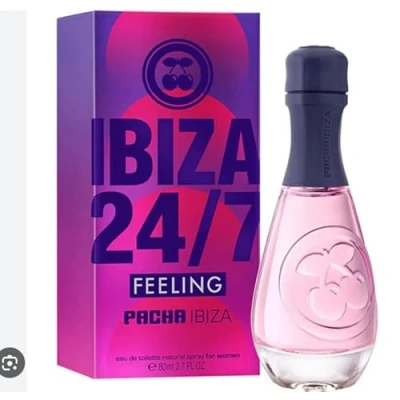 Imagen de Pacha Ibiza Perfumes Feeling 24/7 Her, Eau de Toilette para mujer Larga duración Fragancia elegante, fresca y joven Notas florales, ámbar afrutadas Ideal el día 80 ml