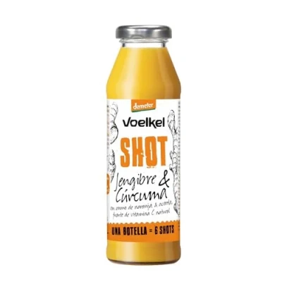 Imagen de SHOT de Jengibre y cúrcuma (naranja, acerola, limón) Novedad Voelkel 280ml