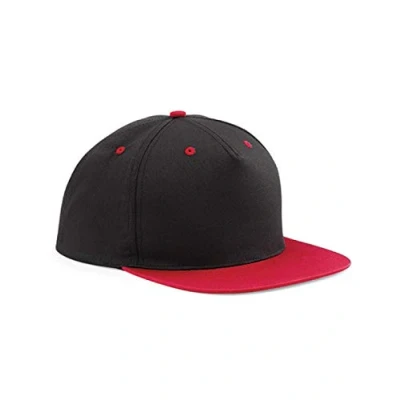 Imagen de Beechfield Contraste Snapback Gorra de béisbol con Pico Plano en Amarillo Negro