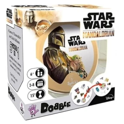 Imagen de Zygomatic Dobble Star Wars Mandalorian Juego De Cartas Acción y Reflejos a Partir 6 Años 2 8 Jugadores 15 Minutos por Partida Español Portugués