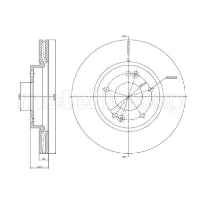 Imagen de Disco de freno METELLI 23 1377C