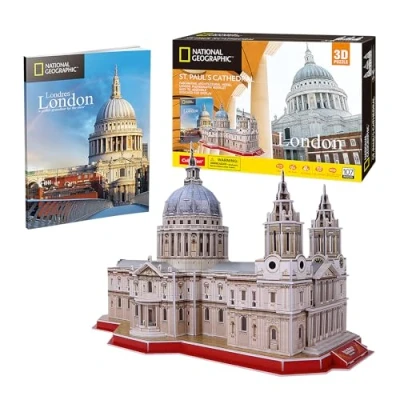 Imagen de National Geographic Puzzle 3D St Paul Catedral Puzzles Maquetas para Construir Adultos Y Niños Regalos 107 Piezas