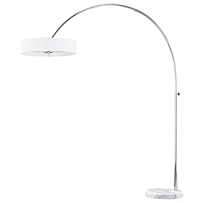 Imagen de Trio Lighting 421100301 Perez Lámpara de pie para interior con 3 luces, G9, Halógeno, 28 W, 370 lm, color blanco