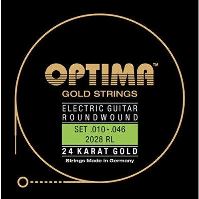 Imagen de Optima Cuerdas Guitarra Eléctrica Gold Strings Round Wound Set 2028 RL