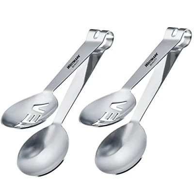 Imagen de Westmark Juego de 2 pinzas para bolsas té, mini exprimidor, longitud 12 cm, acero inoxidable, 158422E3
