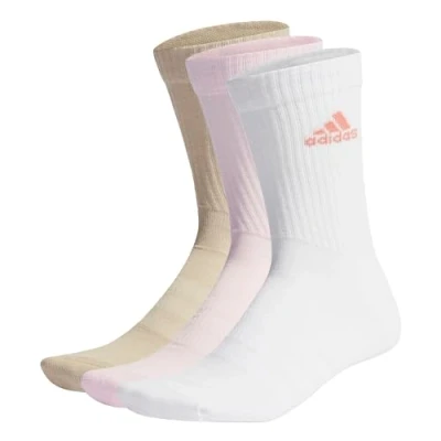Imagen de adidas C Spw Crw 3p Calcetines, Clear Pink/White/Wonder Beige, 42 45 Unisex adulto