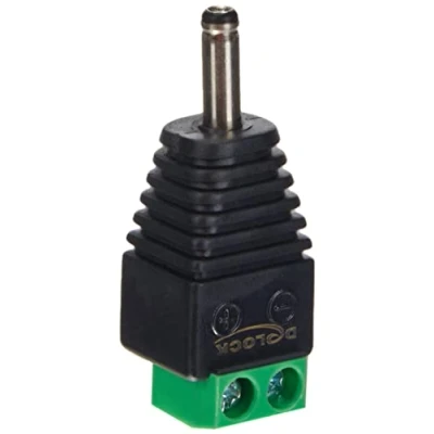 Imagen de 4 adaptadores Delock DC 5,5 x 2,5 mm macho a bloque terminal de 2 pines