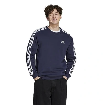 Imagen de adidas Hombre Essentials Fleece 3 Stripes Sweatshirt, Legend Ink, L Tall