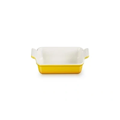 Imagen de Le Creuset Bandeja rectangular Heritage de cerámica gres, 19 cm, 1.1 L, Nectar, 71102196720001