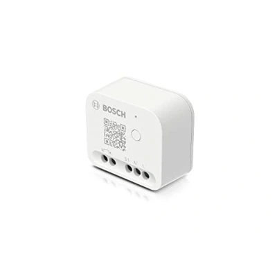 Imagen de Bosch Smart Home Interruptor de relé para controlar digitalmente los dispositivos electrónicos y la iluminación. Compatible con Amazon Alexa, el asistente Google Apple HomeKit