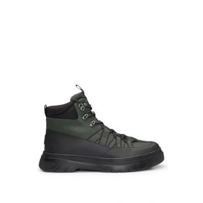 Imagen de HUGO Urian Botines con cordones, Hombre, Talla: 43, Dark green Zapatos