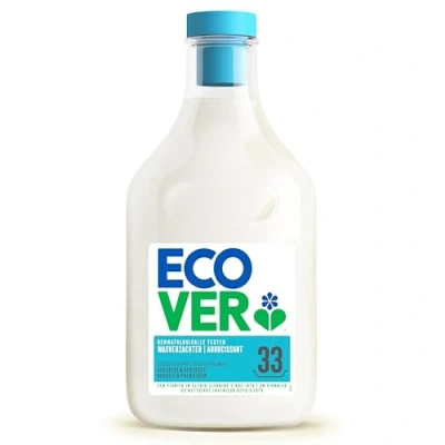 Imagen de Ecover Suavizante con aroma de rosa y bergamota origen natural suave para tu piel ropa (33 usos), color blanco