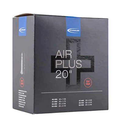 Imagen de SCHWALBE Sv 7 Ap Cámara de Aire para Bicicleta, Unisex Adulto, Negro, 20 Pulgadas (50,8 cm)