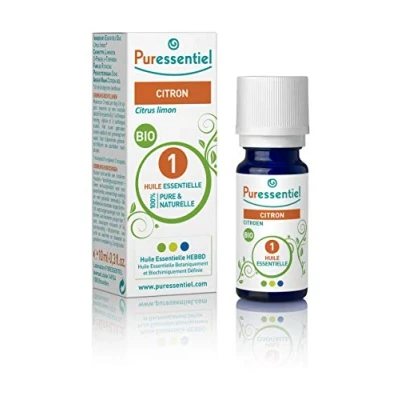 Imagen de Puressentiel Aceite Esencial de Limón, Bio, puro y origen natural, AEBBD, 10 ml