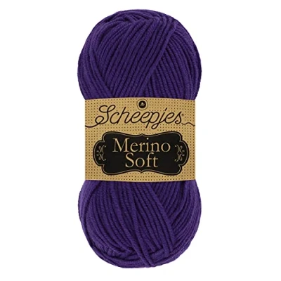 Imagen de Scheepjes Soft Yarn, 50% Lana Merino Superwash Microfibra 25% acrílico, 638 Hockney, 10x50g, 10