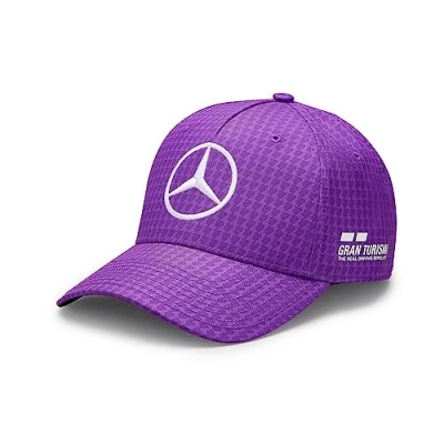 Imagen de Mercedes AMG Petronas Formula One Team Gorra Infantil de Lewis Hamilton 2023 Morado Talla única